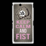 Coque Sony Xpéria Z Ultra Keep Calm and Fist Gris