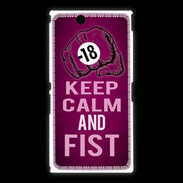 Coque Sony Xpéria Z Ultra Keep Calm and Fist Rose
