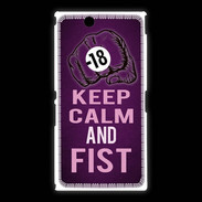 Coque Sony Xpéria Z Ultra Keep Calm and Fist Violet
