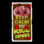 Coque Sony Xpéria Z Ultra Keep Calm and Kill Zombies Orange