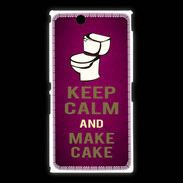 Coque Sony Xpéria Z Ultra Keep Calm and Make cake Rose