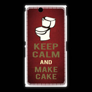 Coque Sony Xpéria Z Ultra Keep Calm and Make cake Rouge