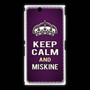 Coque Sony Xpéria Z Ultra Keep Calm and Miskine Violet