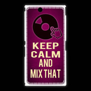 Coque Sony Xpéria Z Ultra Keep Calm and Mix That Rose