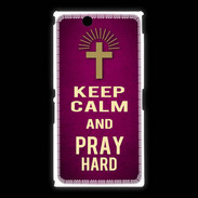 Coque Sony Xpéria Z Ultra Keep Calm and Pray Christian Rose