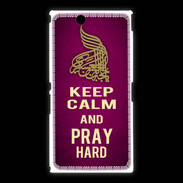 Coque Sony Xpéria Z Ultra Keep Calm and Pray Muslim Rose