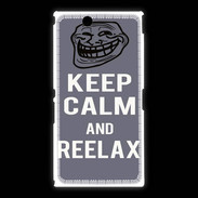 Coque Sony Xpéria Z Ultra Keep Calm and Reelax Gris