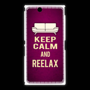 Coque Sony Xpéria Z Ultra Keep Calm and Reelax Rose