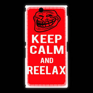 Coque Sony Xpéria Z Ultra Keep Calm and Reelax Rouge
