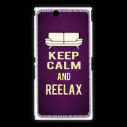 Coque Sony Xpéria Z Ultra Keep Calm and Reelax Violet