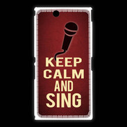 Coque Sony Xpéria Z Ultra Keep Calm and Sing Rouge