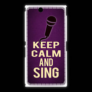 Coque Sony Xpéria Z Ultra Keep Calm and Sing Violet