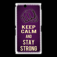 Coque Sony Xpéria Z Ultra Keep Calm and Stay strong Violet