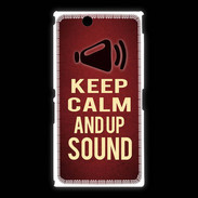 Coque Sony Xpéria Z Ultra Keep Calm and Up Sound Rouge