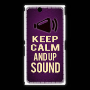 Coque Sony Xpéria Z Ultra Keep Calm and Up Sound Violet