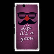 Coque Sony Xpéria Z Ultra Life It's a game Rose ZG