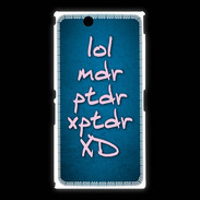 Coque Sony Xpéria Z Ultra LOL MDR bleu ZG