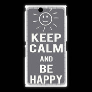 Coque Sony Xpéria Z Ultra Keep calm Be Crazy Gris