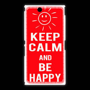 Coque Sony Xpéria Z Ultra Keep calm Be Crazy Rouge