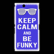 Coque Sony Xpéria Z Ultra Keep Calm Funky Bleu