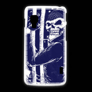 Coque LG L5 2 Tête de mort Biker USA