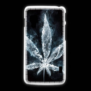 Coque LG L5 2 Feuille de cannabis en fumée