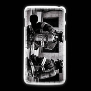 Coque LG L5 2 Pompiers en noir et blanc