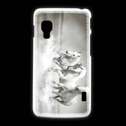 Coque LG L5 2 Chevaux blancs