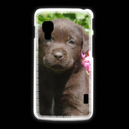 Coque LG L5 2 Chien labrador chocolat 3