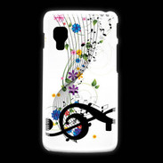 Coque LG L5 2 Farandole de notes de musique 1