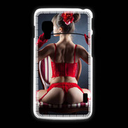 Coque LG L5 2 Fille sexy sous vêtements rouges
