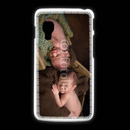 Coque LG L5 2 Jumeaux dormant dans des caisses