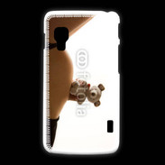 Coque LG L5 2 Femme enceinte avec peluche