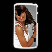 Coque LG L5 2 Femme metisse noire
