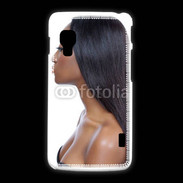 Coque LG L5 2 Femme metisse noire 2