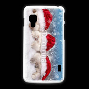 Coque LG L5 2 3 chatons Noël