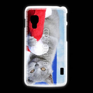 Coque LG L5 2 Chat Noël 6