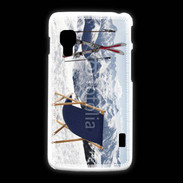 Coque LG L5 2 transat et skis neige