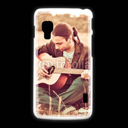 Coque LG L5 2 Guitariste peace and love 1