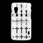Coque LG L5 2 Fond croix