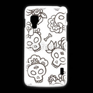 Coque LG L5 2 Fond tête de mort 4