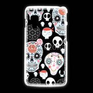 Coque LG L5 2 Fond tête de mort 8