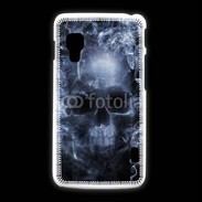Coque LG L5 2 Tête de mort en fumée 5