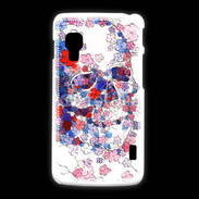 Coque LG L5 2 Skull en fleurs