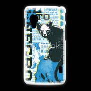 Coque LG L5 2 Tête de Mort Chat noir