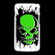 Coque LG L5 2 Tête de mort en vert et noir