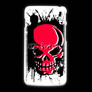 Coque LG L5 2 Tête de Mort en Rouge et Noir