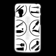 Coque LG L5 2 Icônes coiffeur