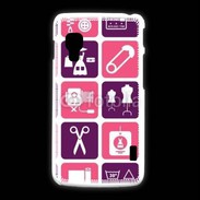 Coque LG L5 2 Fond symboles couturière