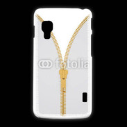 Coque LG L5 2 Fermetures éclaires coutures 2